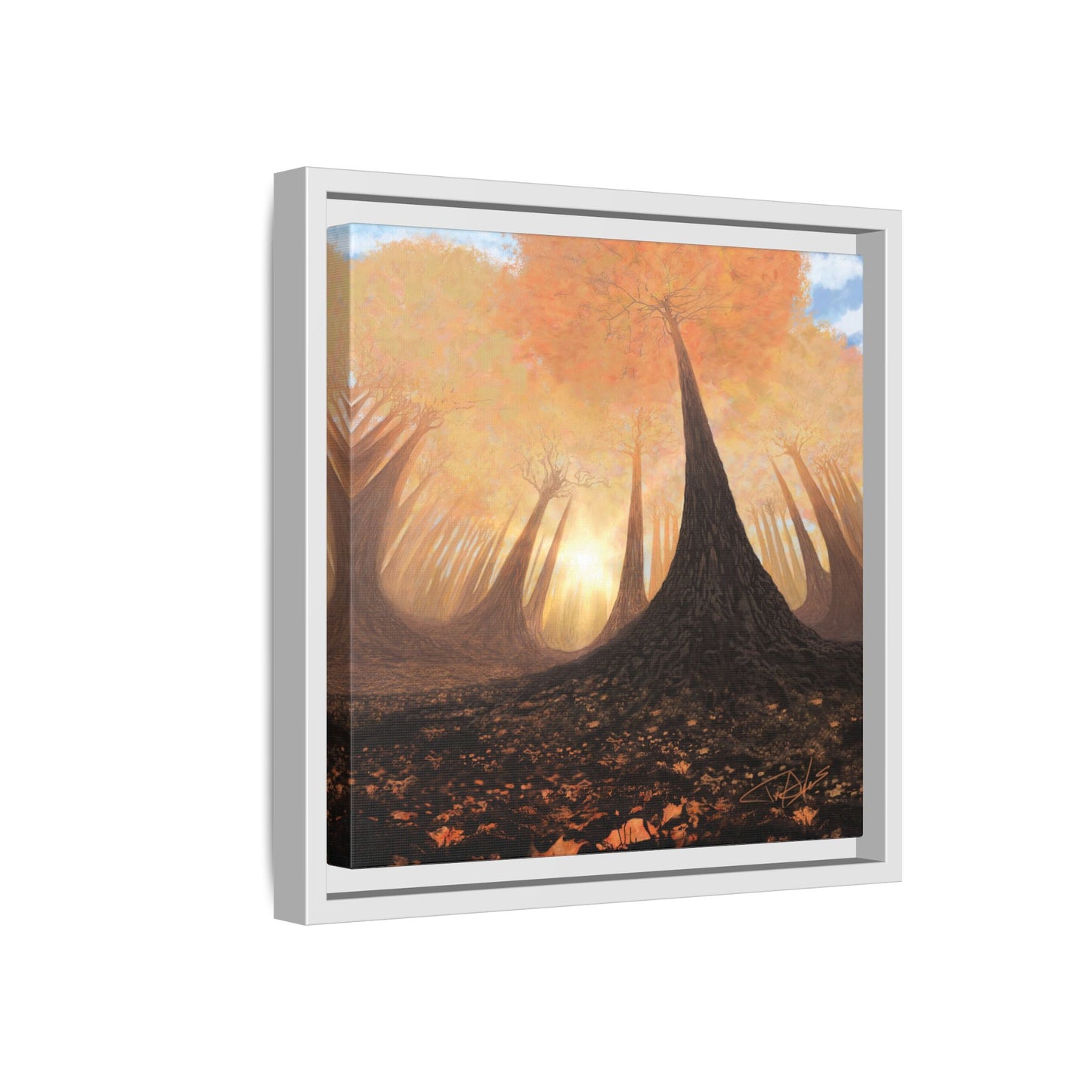 "Fall Painting" Framed canvas