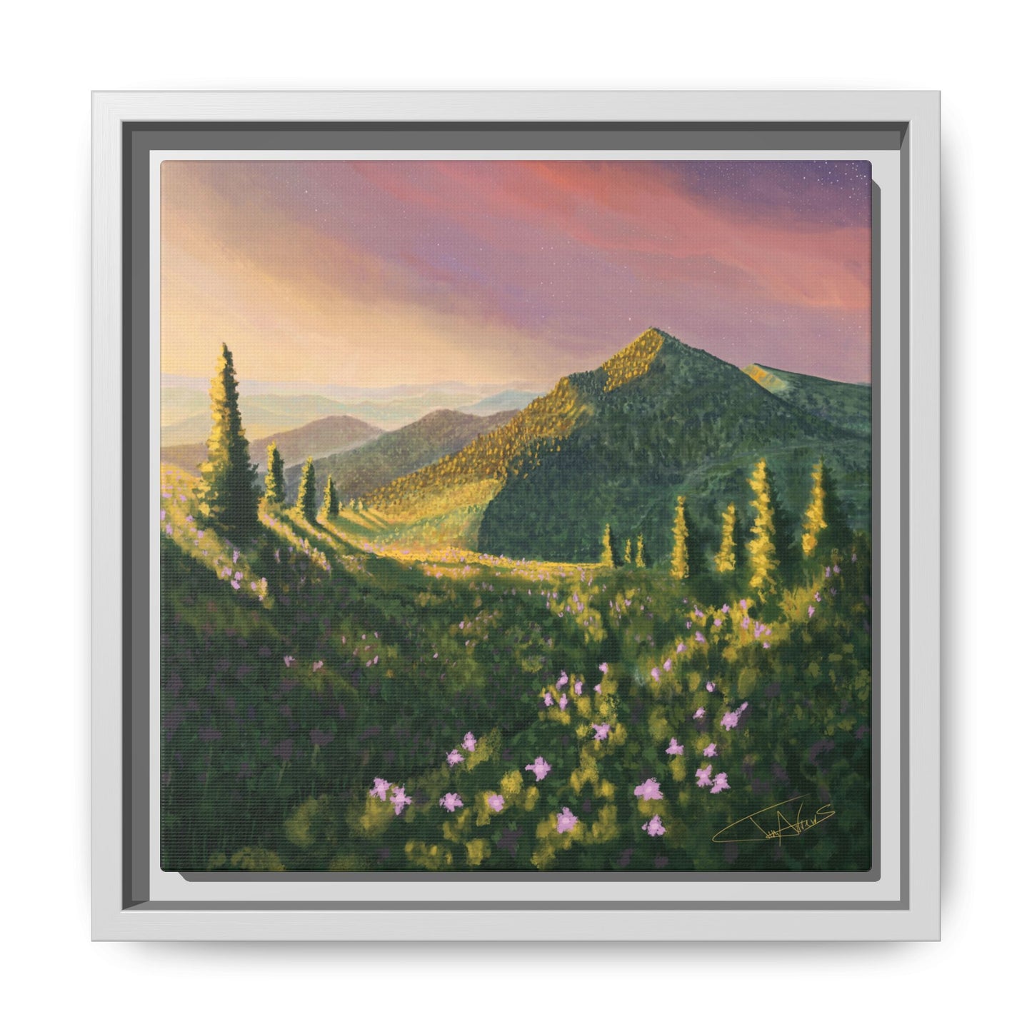 "Path of Light" Framed canvas