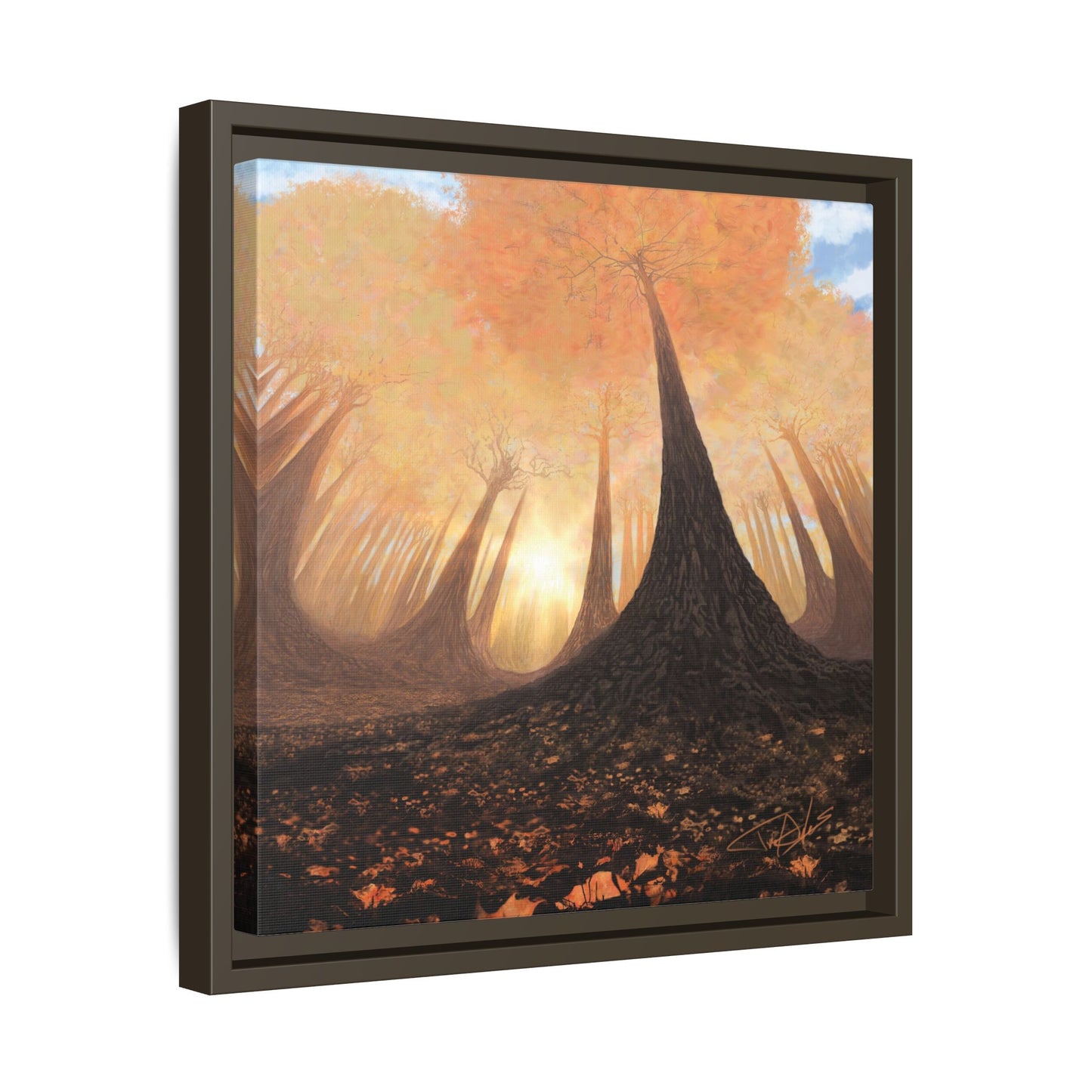 "Fall Painting" Framed canvas