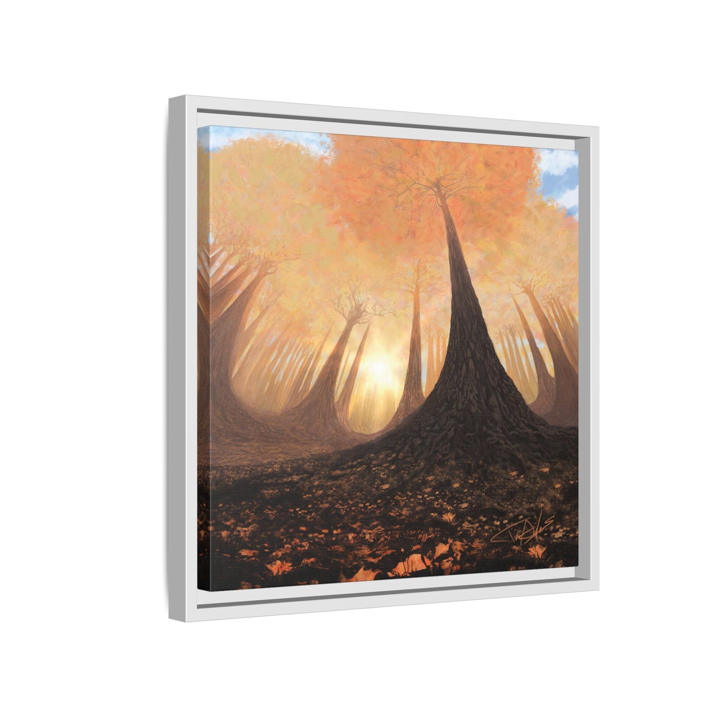 "Fall Painting" Framed canvas