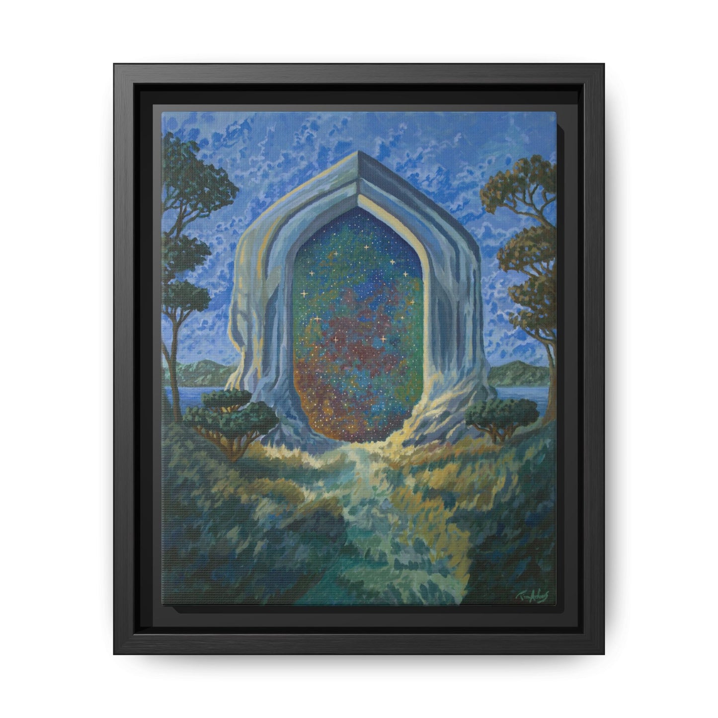 "Divine Portal" Framed canvas