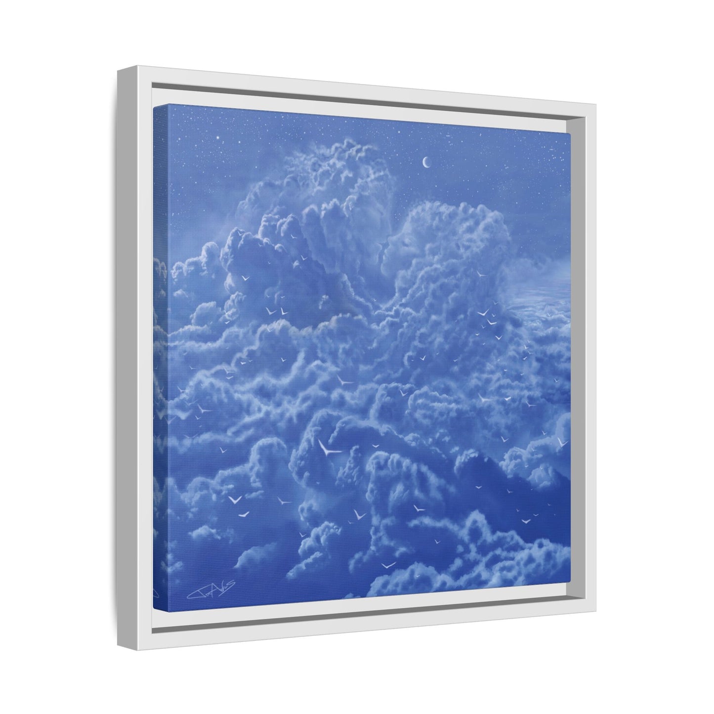 "Sky High" Framed canvas