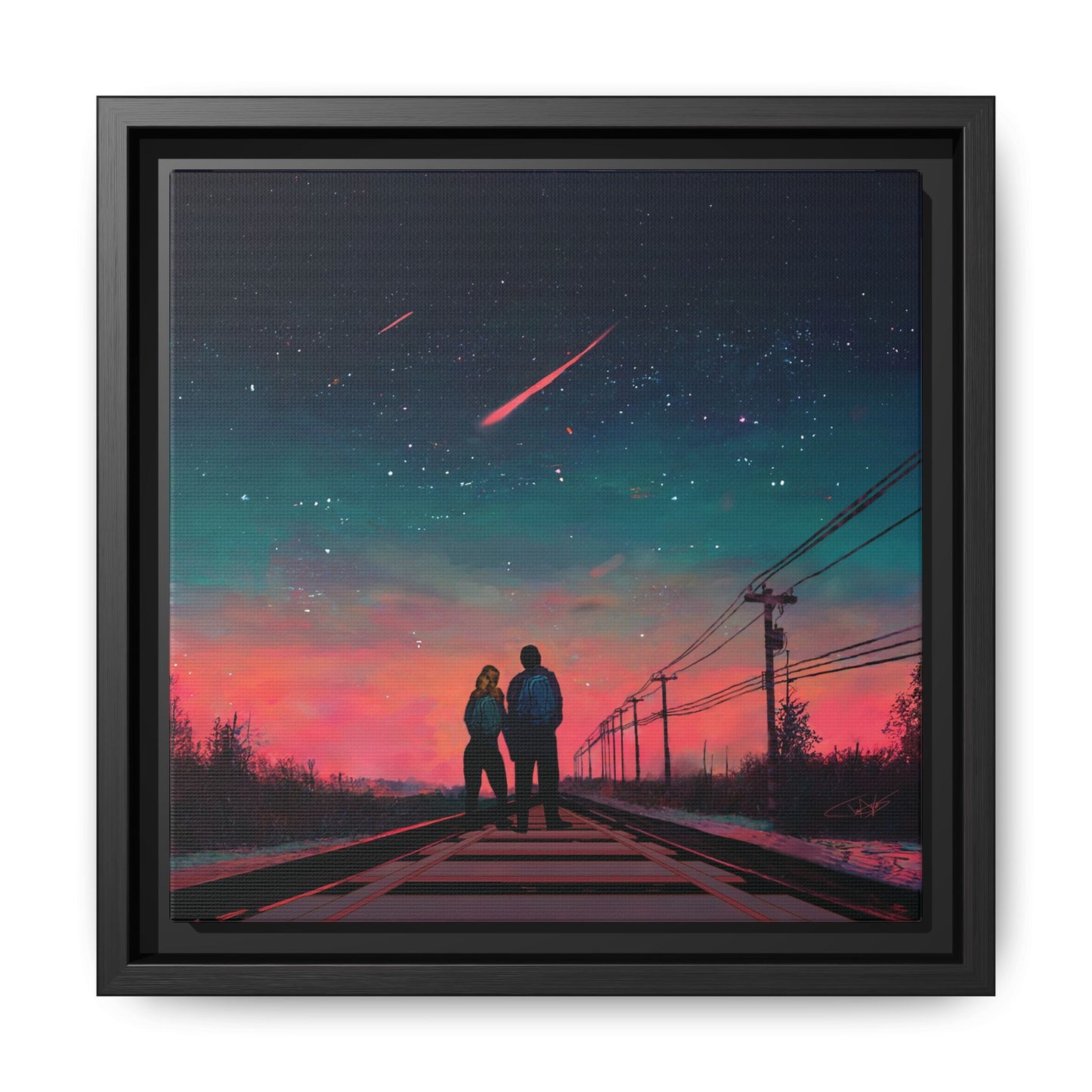 "Time Stood Still" Framed canvas