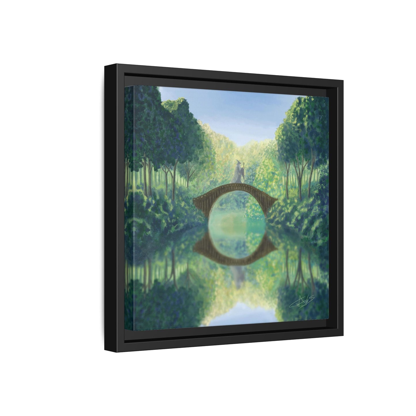 "A Wizard is Never Late" Framed canvas