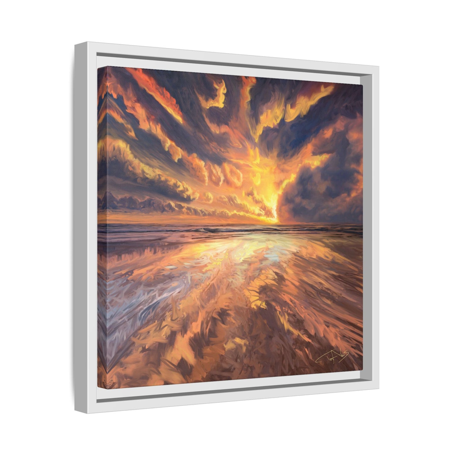 "Approaching the Infinite" Framed canvas
