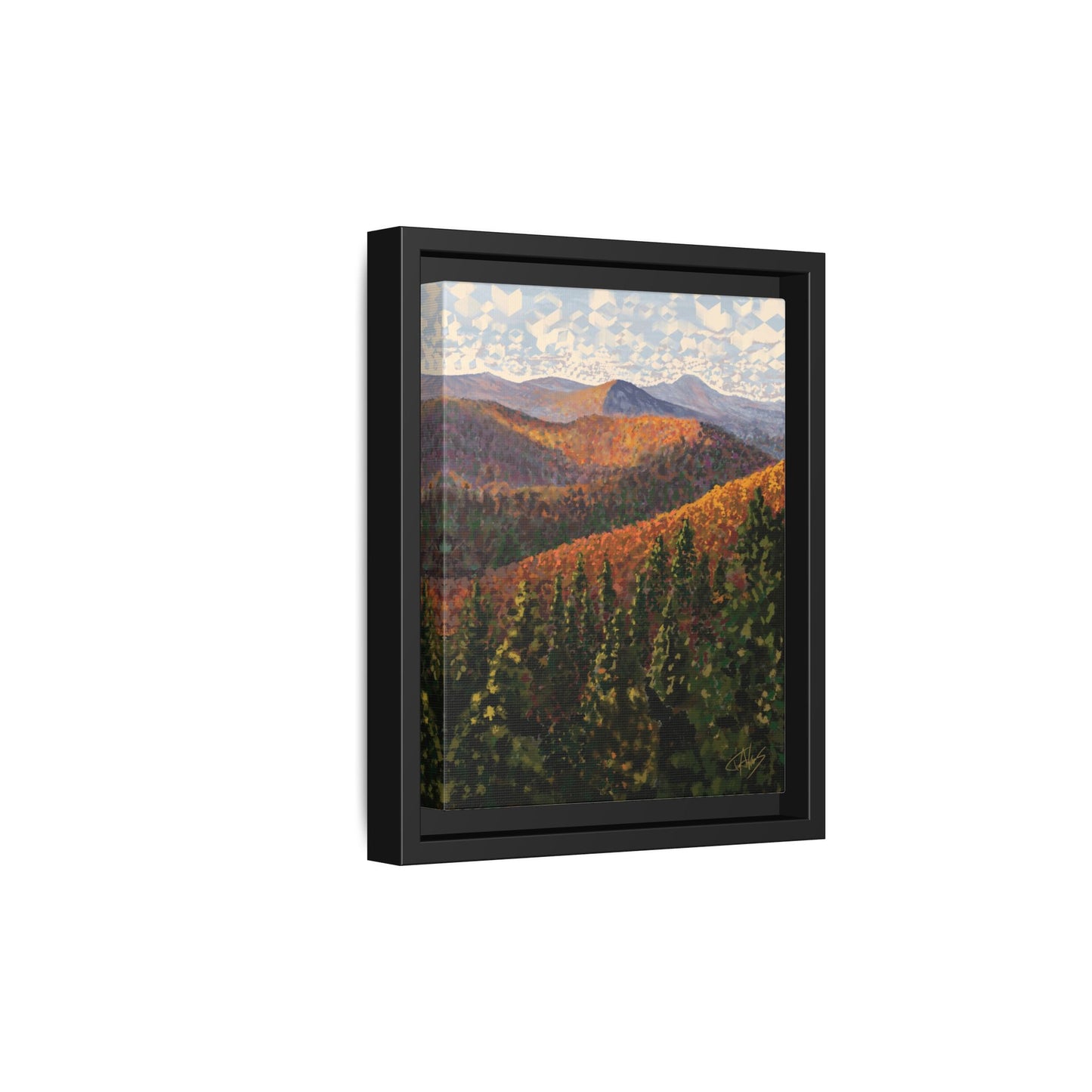 "Hills of Autumn" Framed canvas