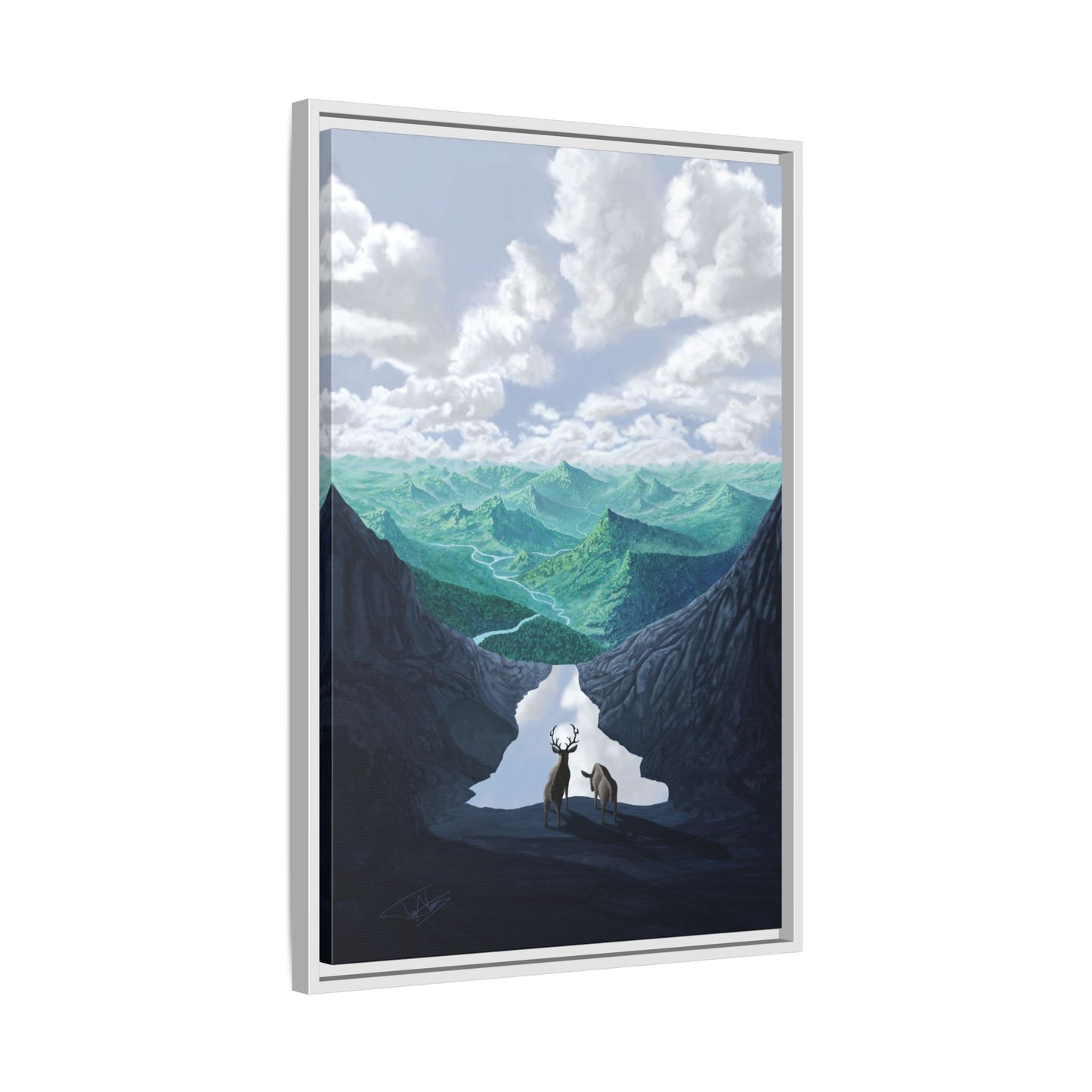 "Stream of Consciousness" Framed canvas