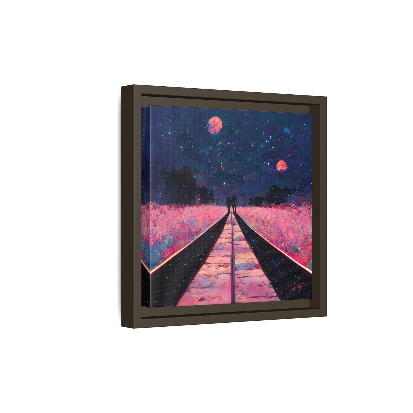 "Two Become One" Framed canvas