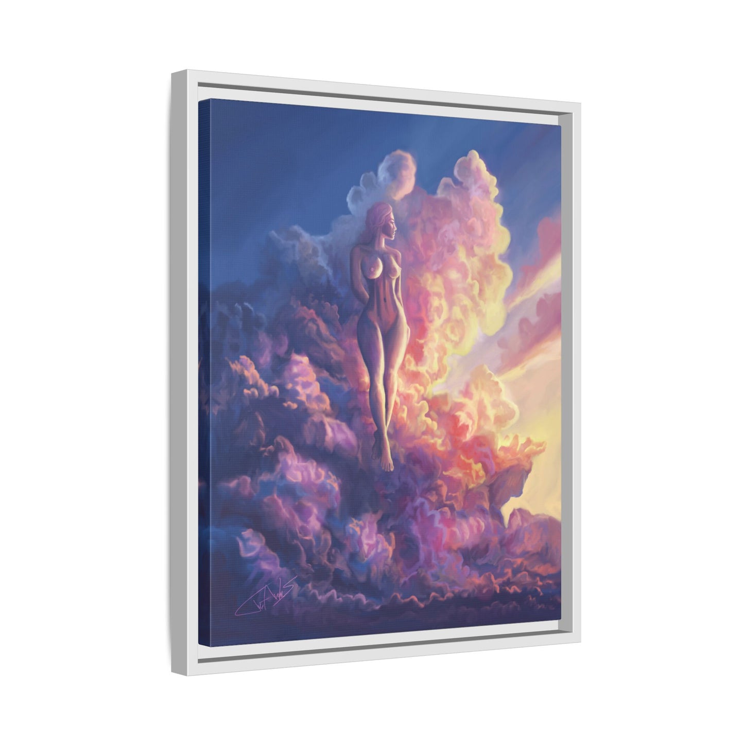 "Queen of Clouds" Framed canvas