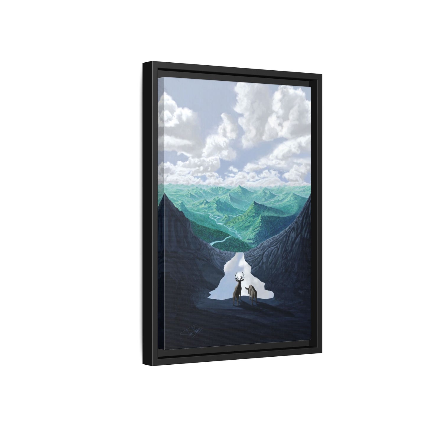 "Stream of Consciousness" Framed canvas