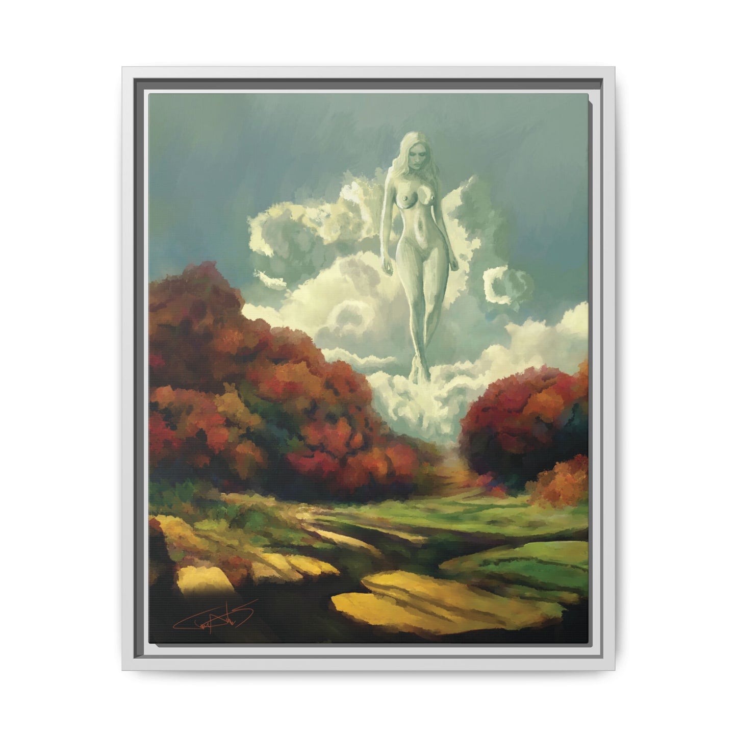 "Nephology" Framed canvas