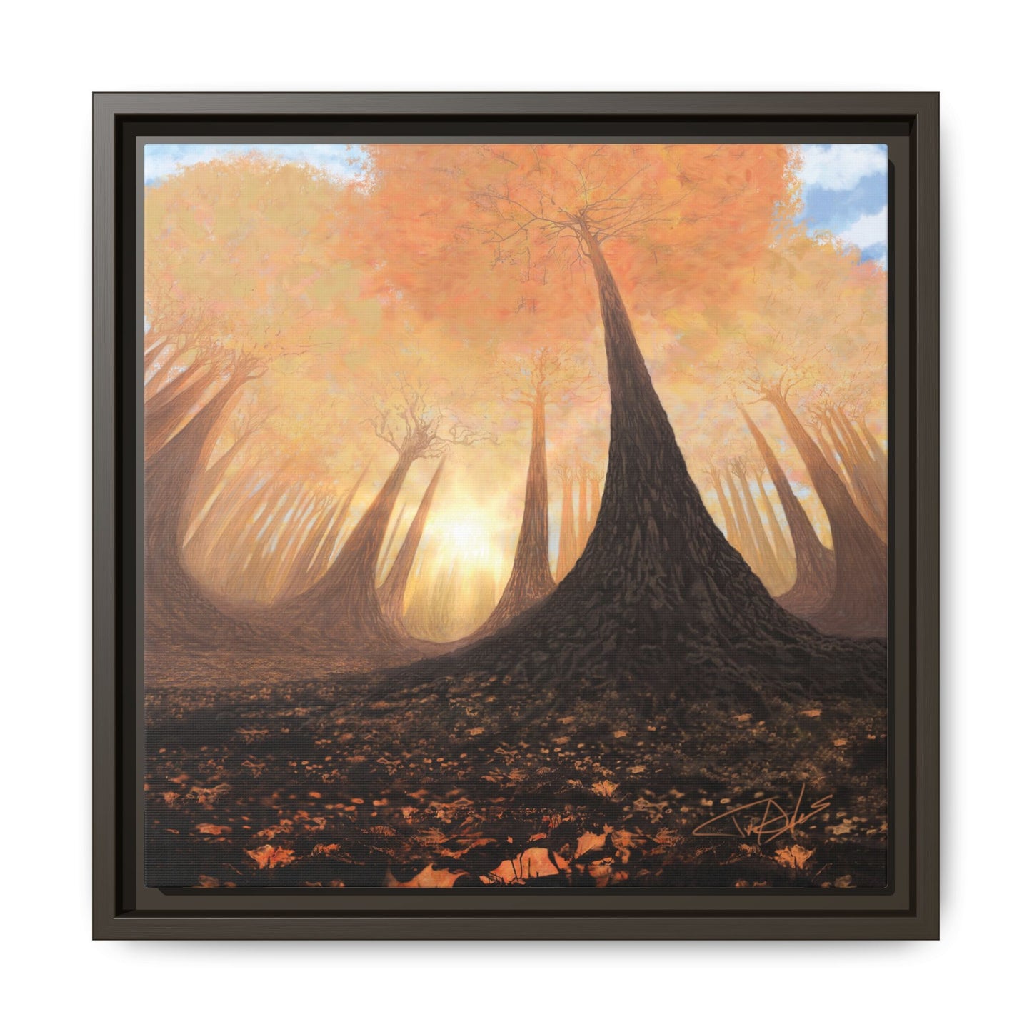 "Fall Painting" Framed canvas