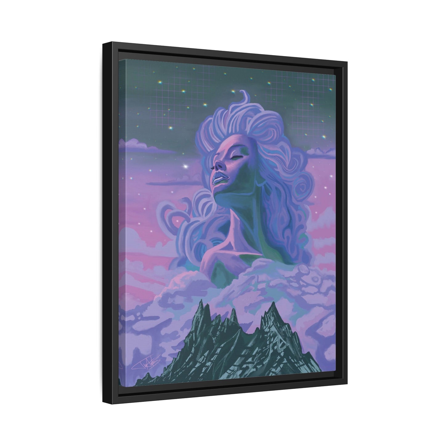 "Nightfall" Framed canvas