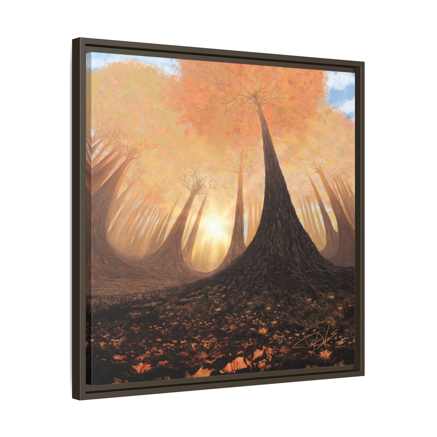 "Fall Painting" Framed canvas