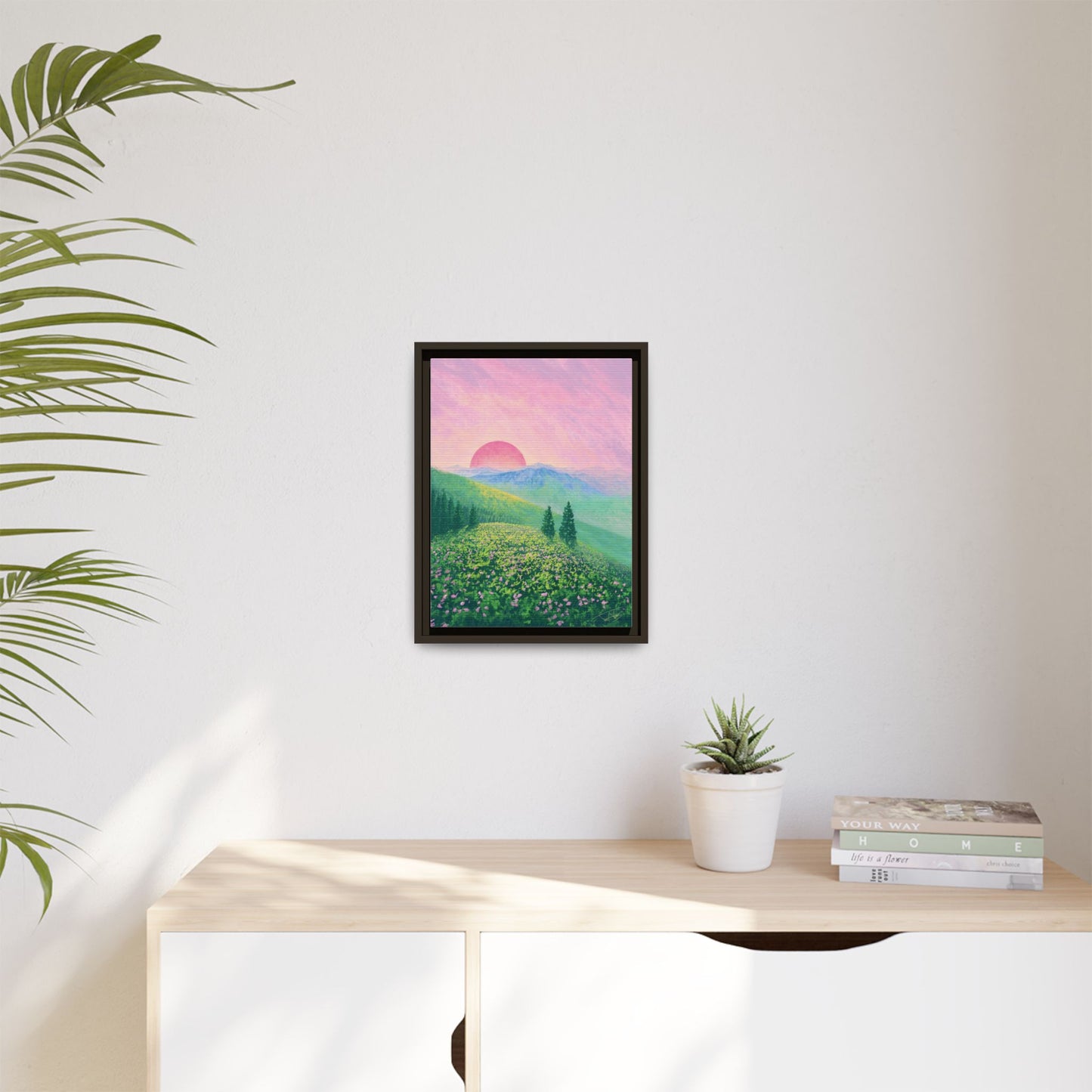 "Sunswept Hills" Framed canvas
