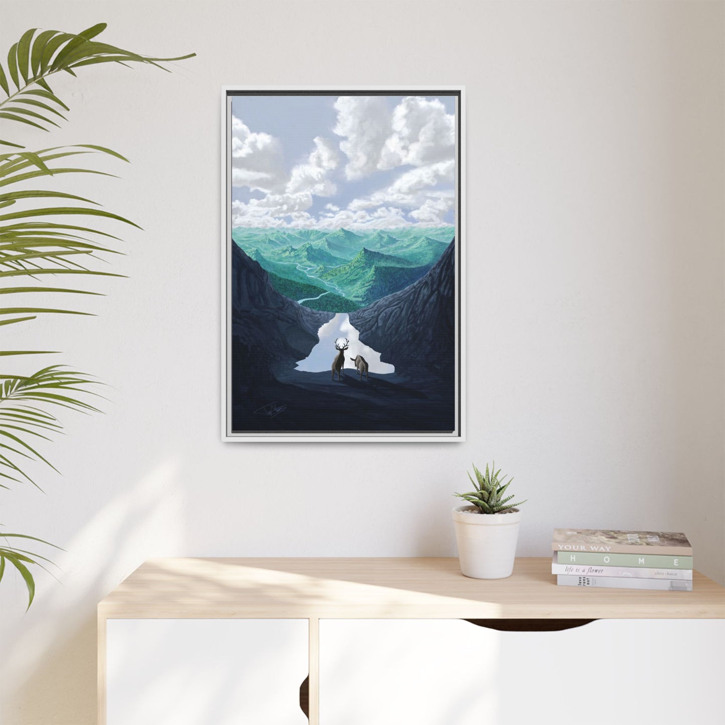 "Stream of Consciousness" Framed canvas