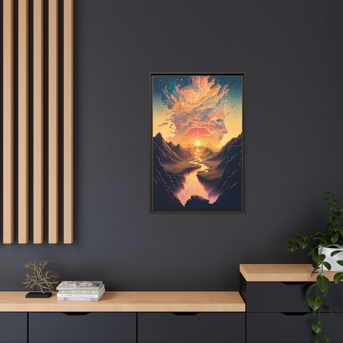 "Mindscape" Framed canvas