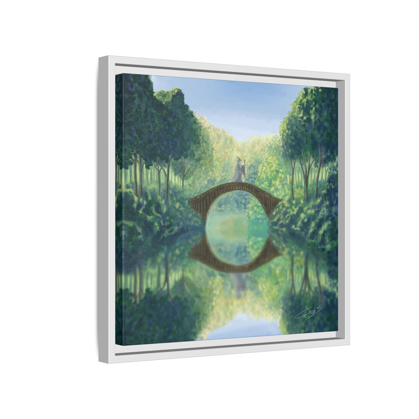 "A Wizard is Never Late" Framed canvas