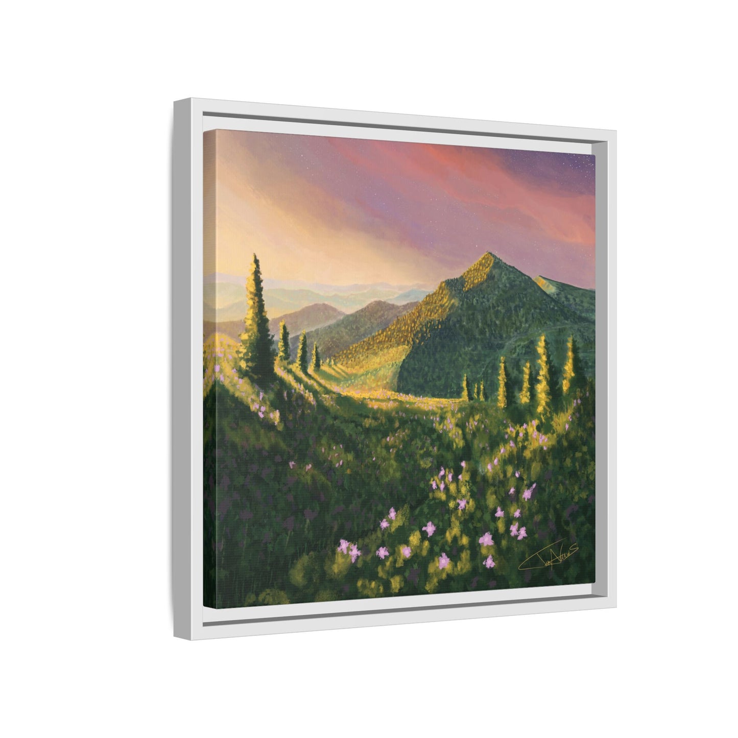 "Path of Light" Framed canvas