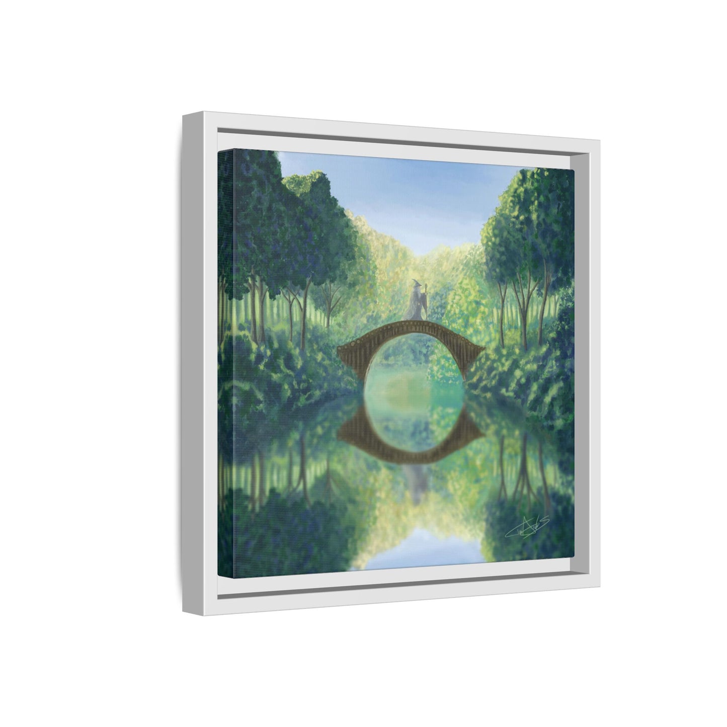 "A Wizard is Never Late" Framed canvas