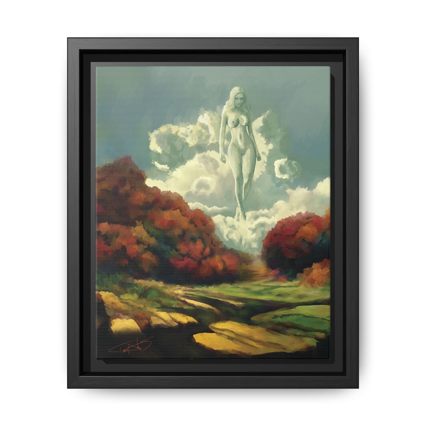 "Nephology" Framed canvas