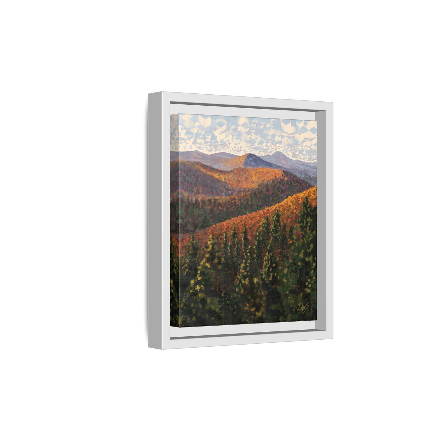 "Hills of Autumn" Framed canvas