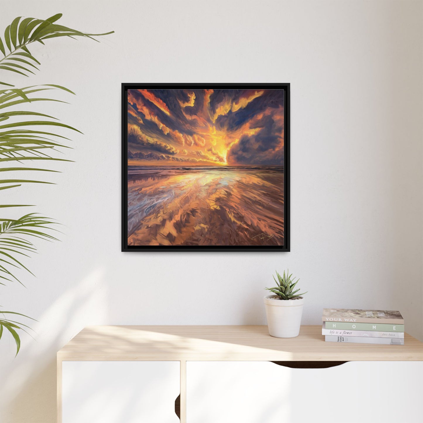 "Approaching the Infinite" Framed canvas