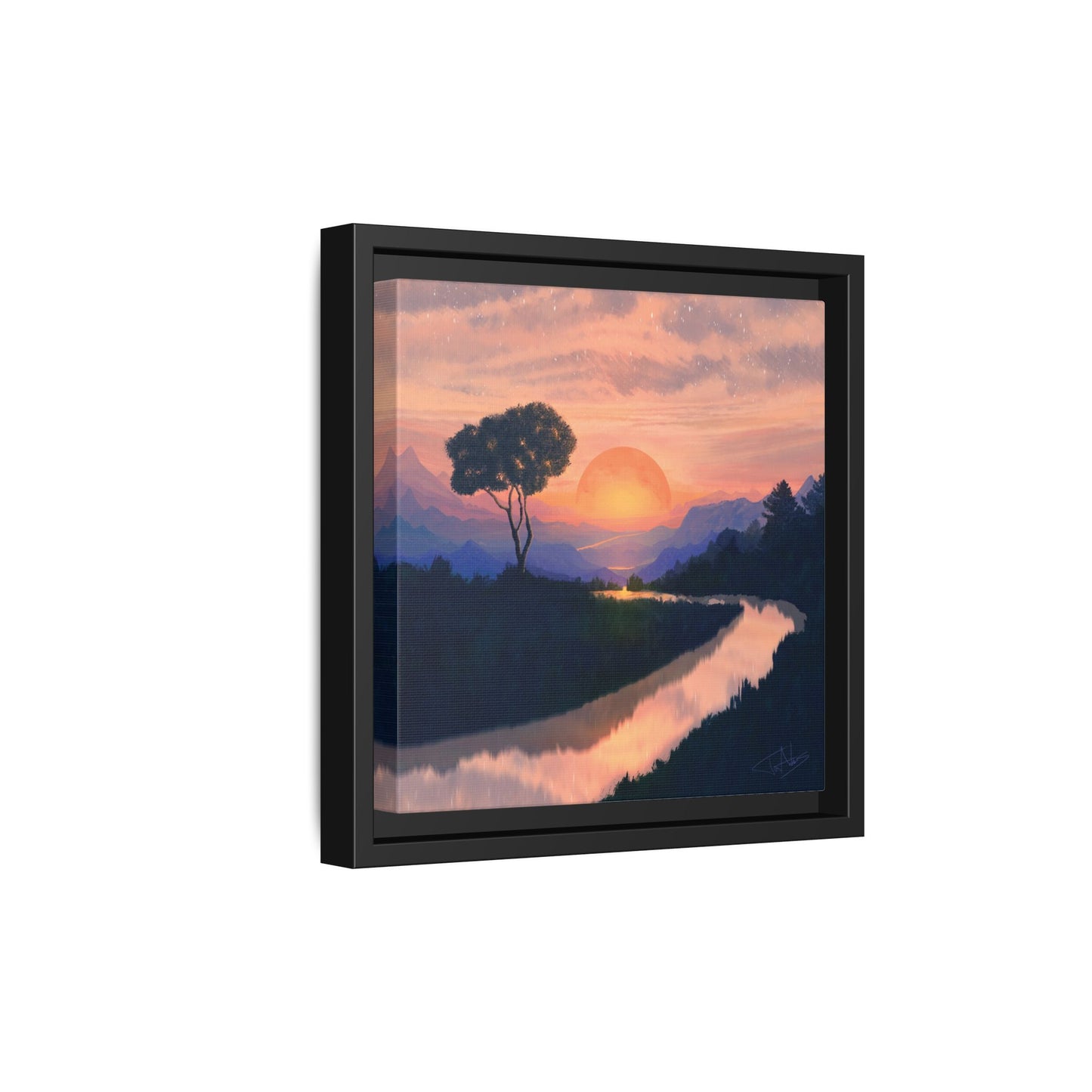 "Summer Sun" Framed canvas