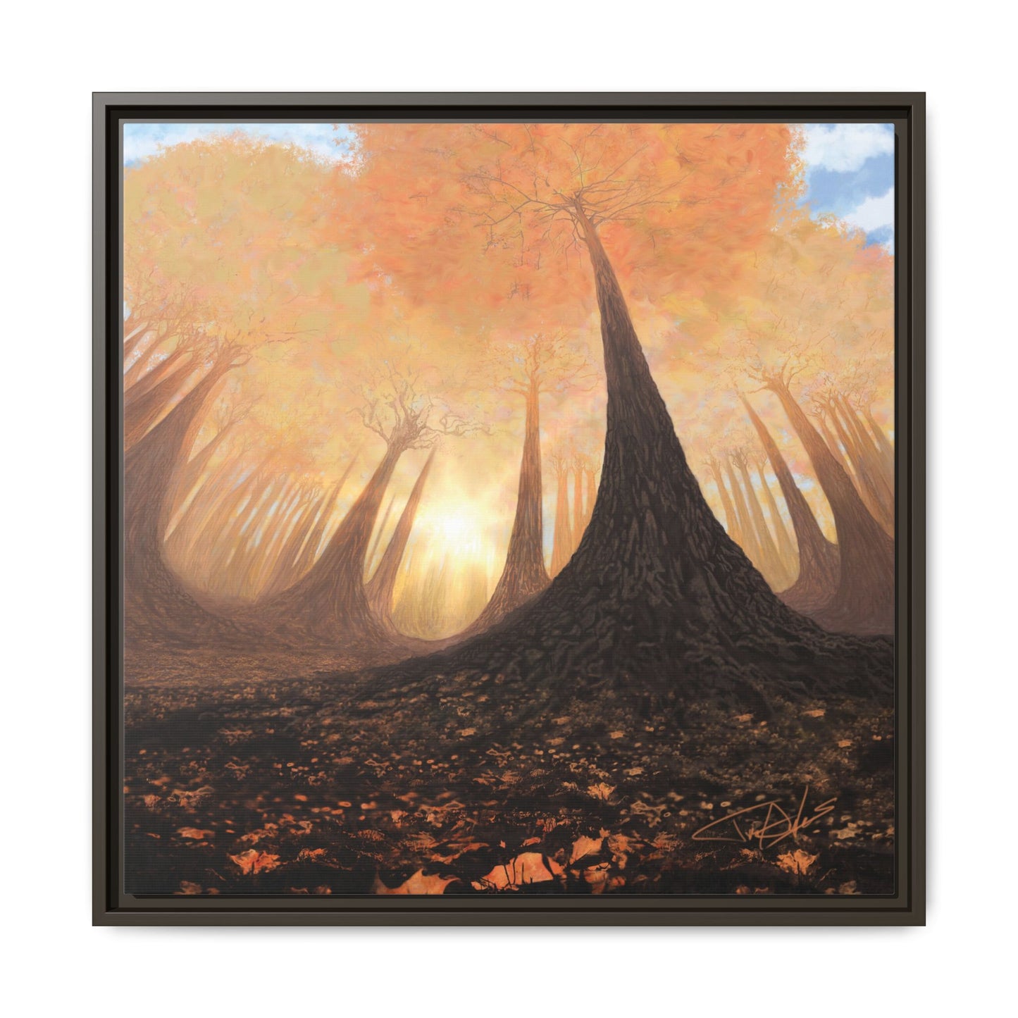 "Fall Painting" Framed canvas