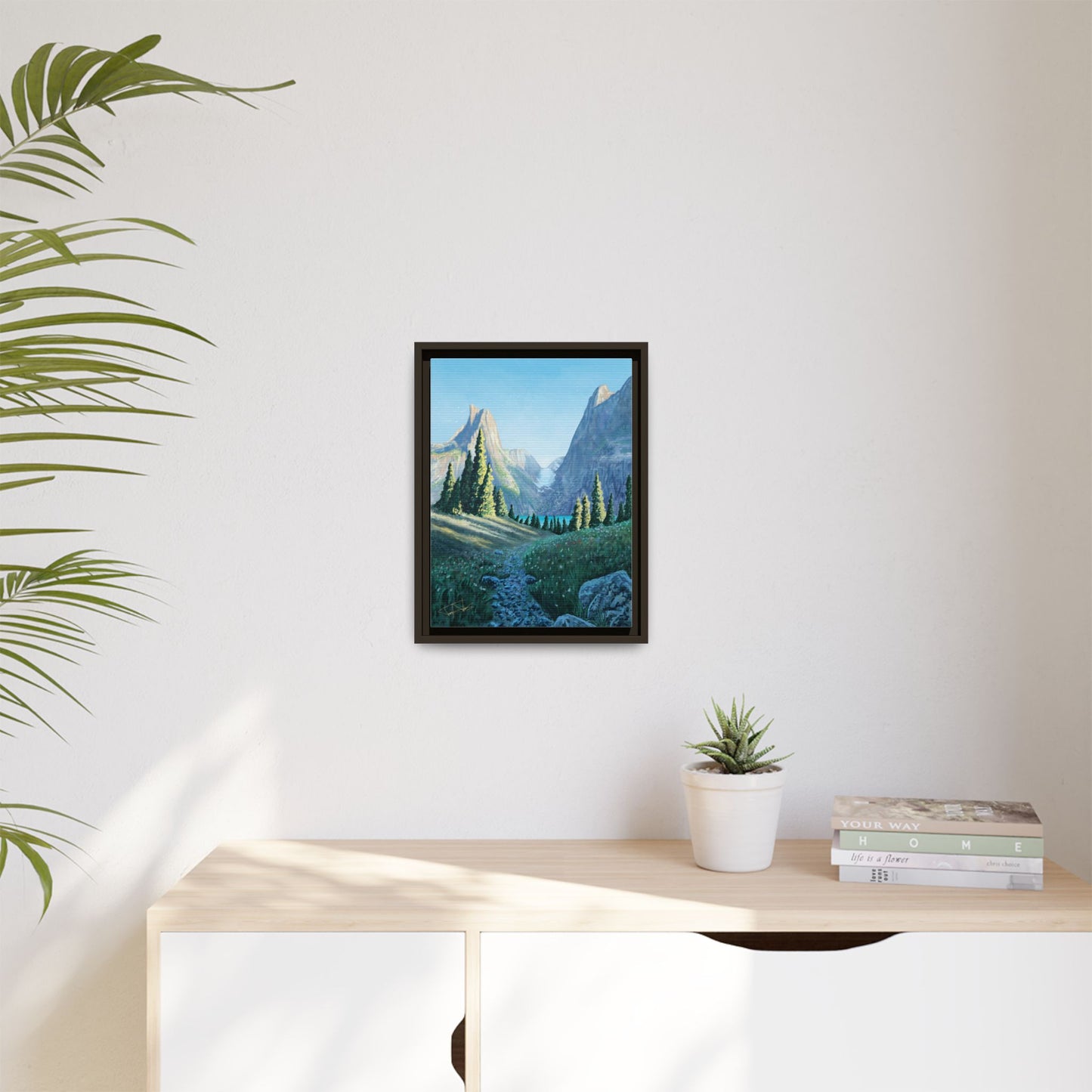 "Northern Pines" Framed canvas