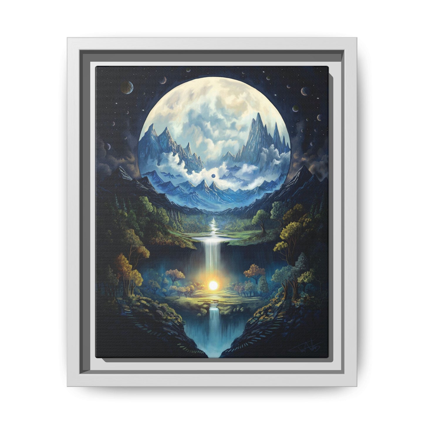 "First Light" Framed canvas