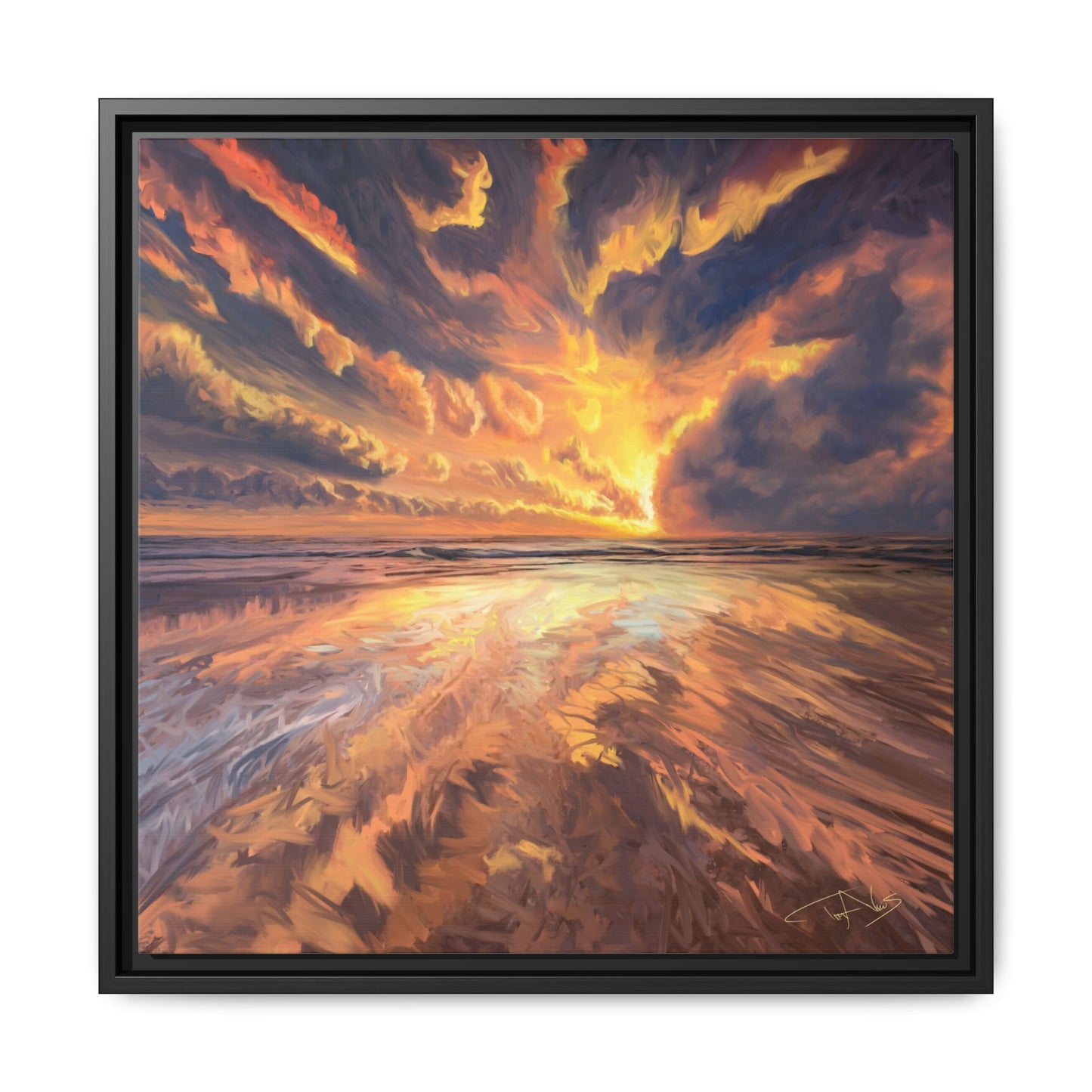 "Approaching the Infinite" Framed canvas