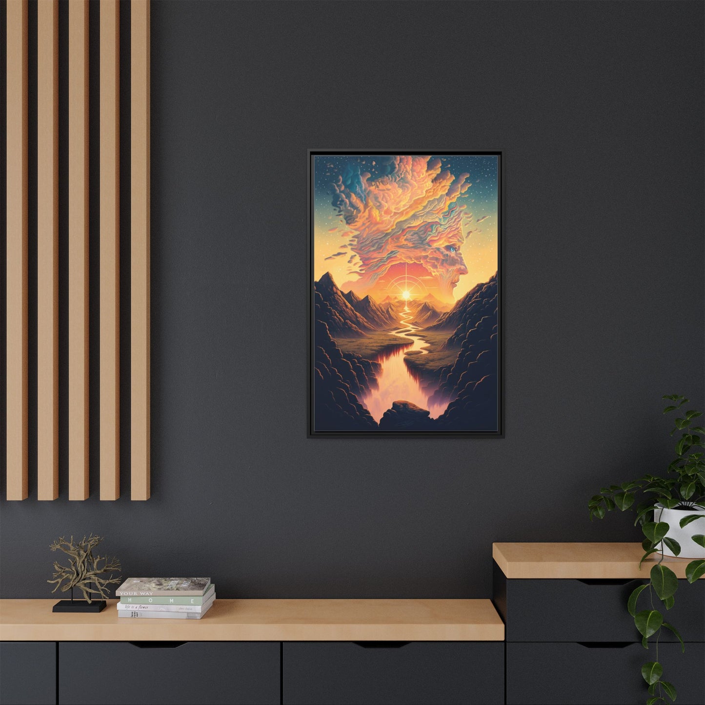 "Mindscape" Framed canvas