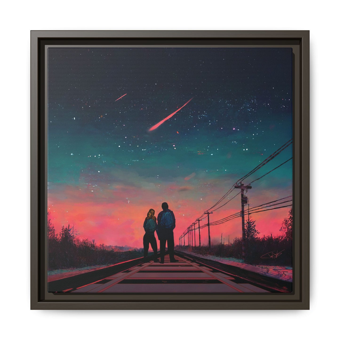 "Time Stood Still" Framed canvas