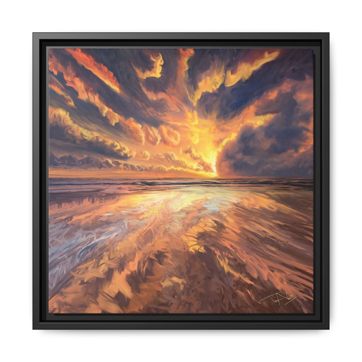 "Approaching the Infinite" Framed canvas