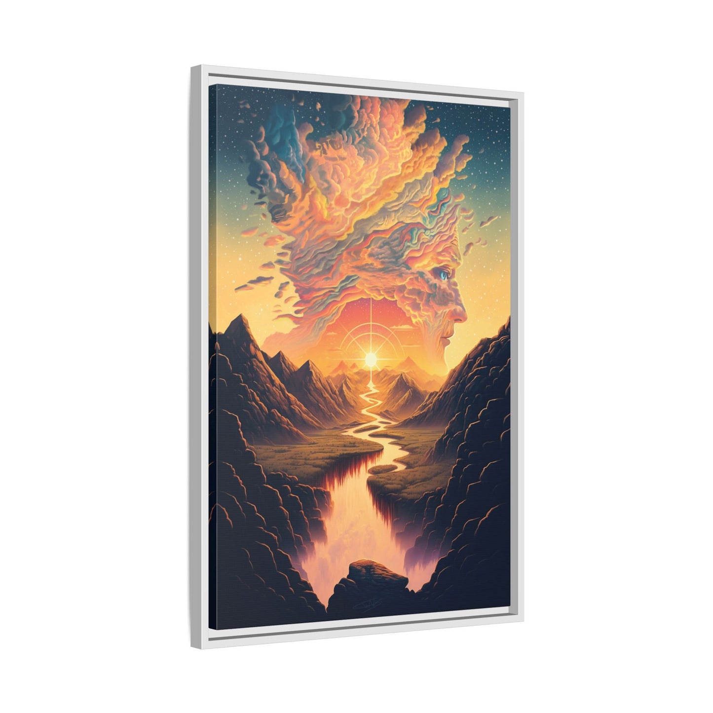 "Mindscape" Framed canvas