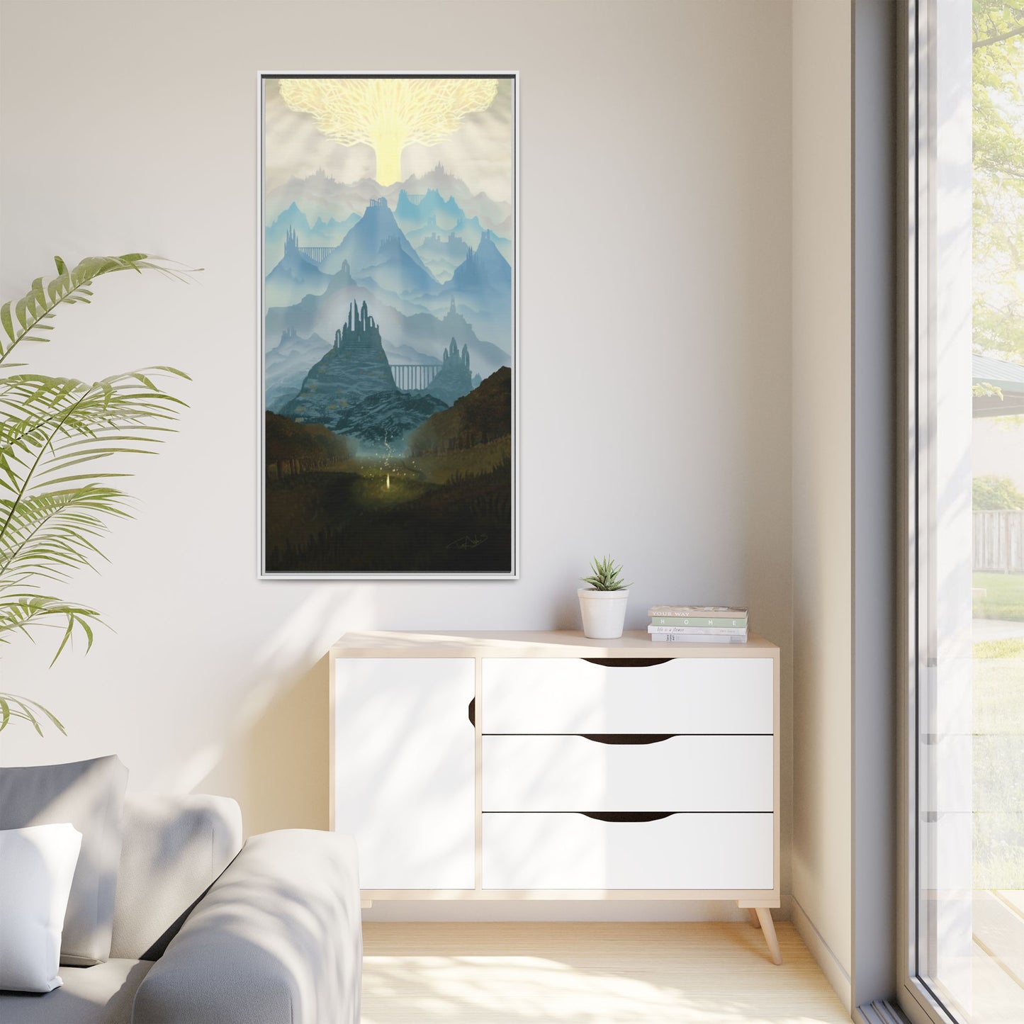 "Lands Between" Framed canvas