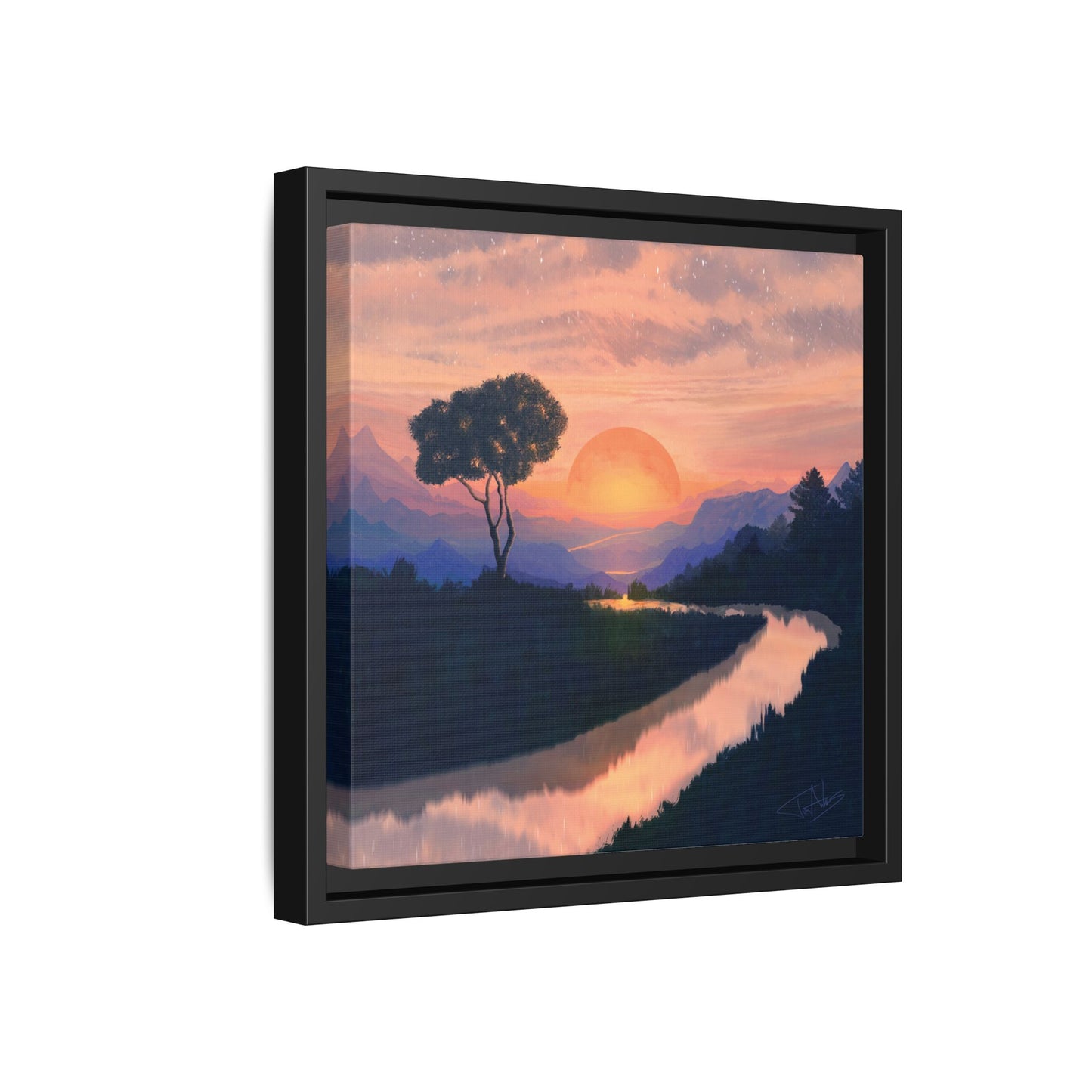 "Summer Sun" Framed canvas