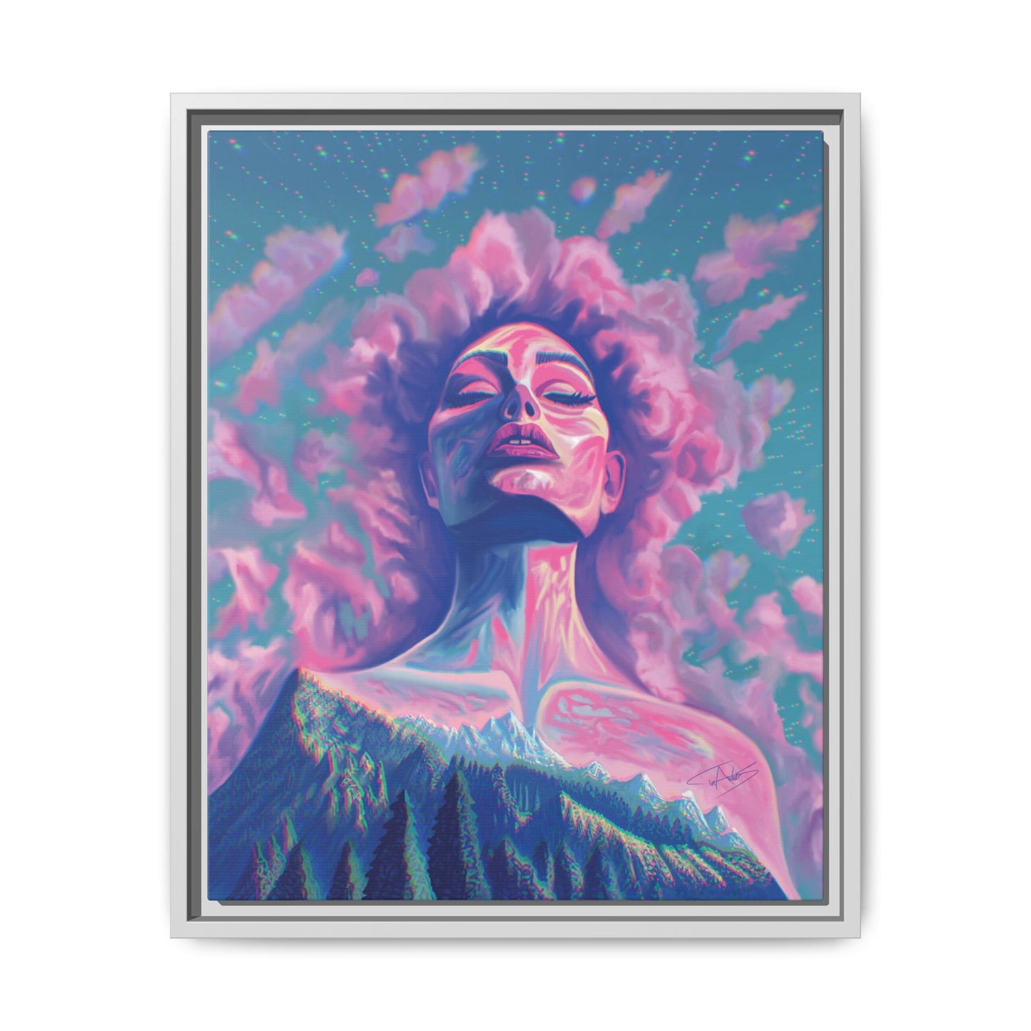 "Dusk" Framed canvas