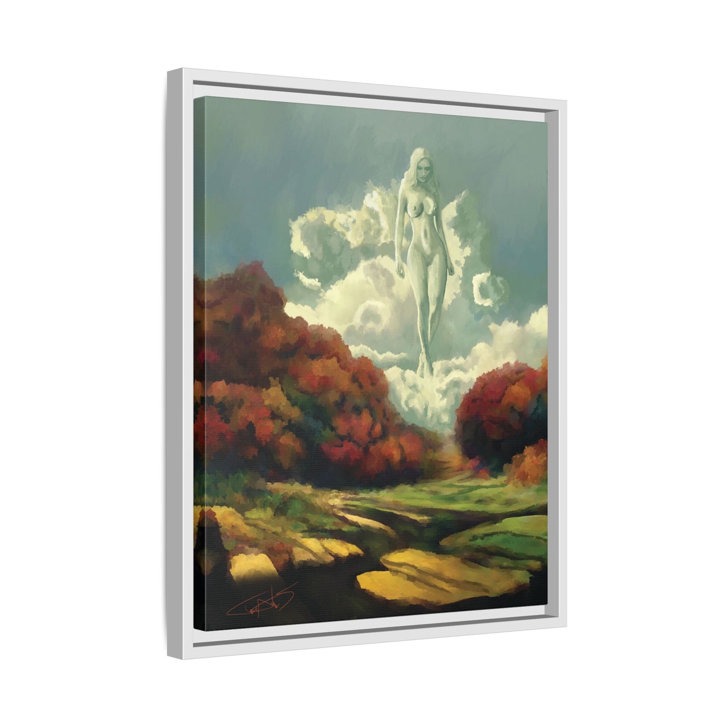 "Nephology" Framed canvas