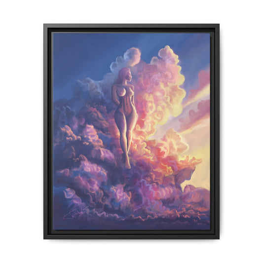 "Queen of Clouds" Framed canvas