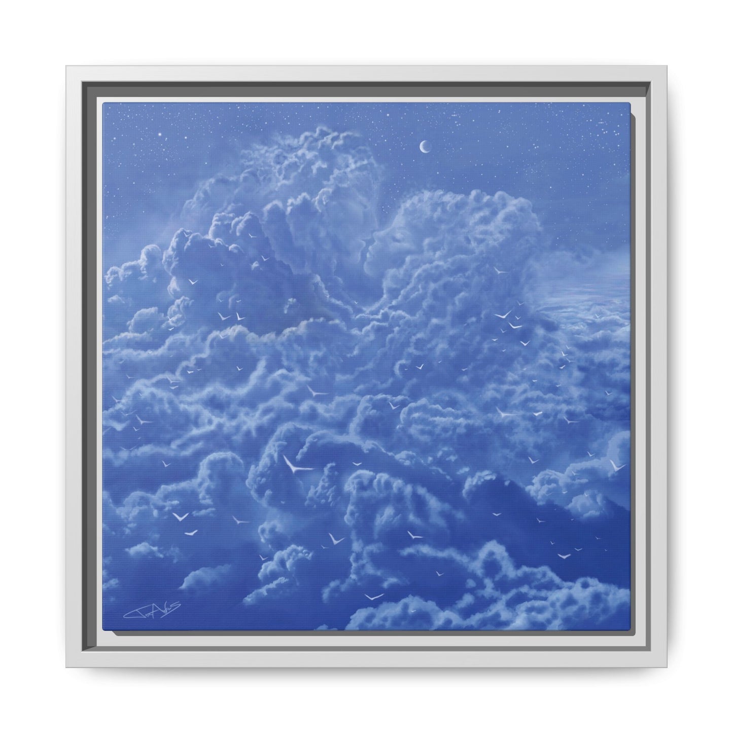 "Sky High" Framed canvas