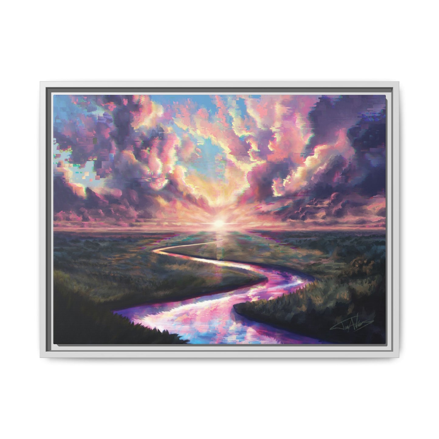 "New Horizon" Framed canvas