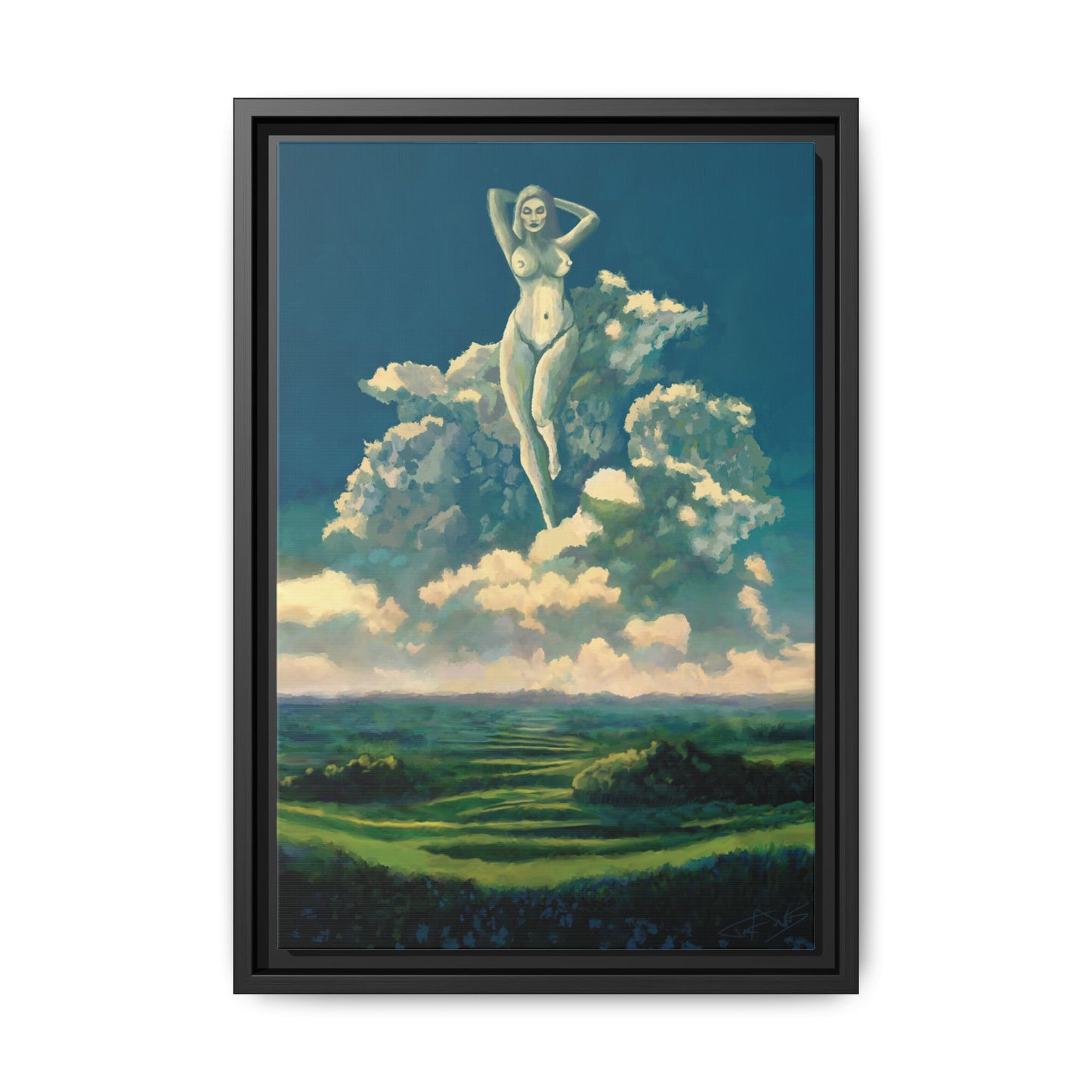 "Sky Dancer" Framed canvas