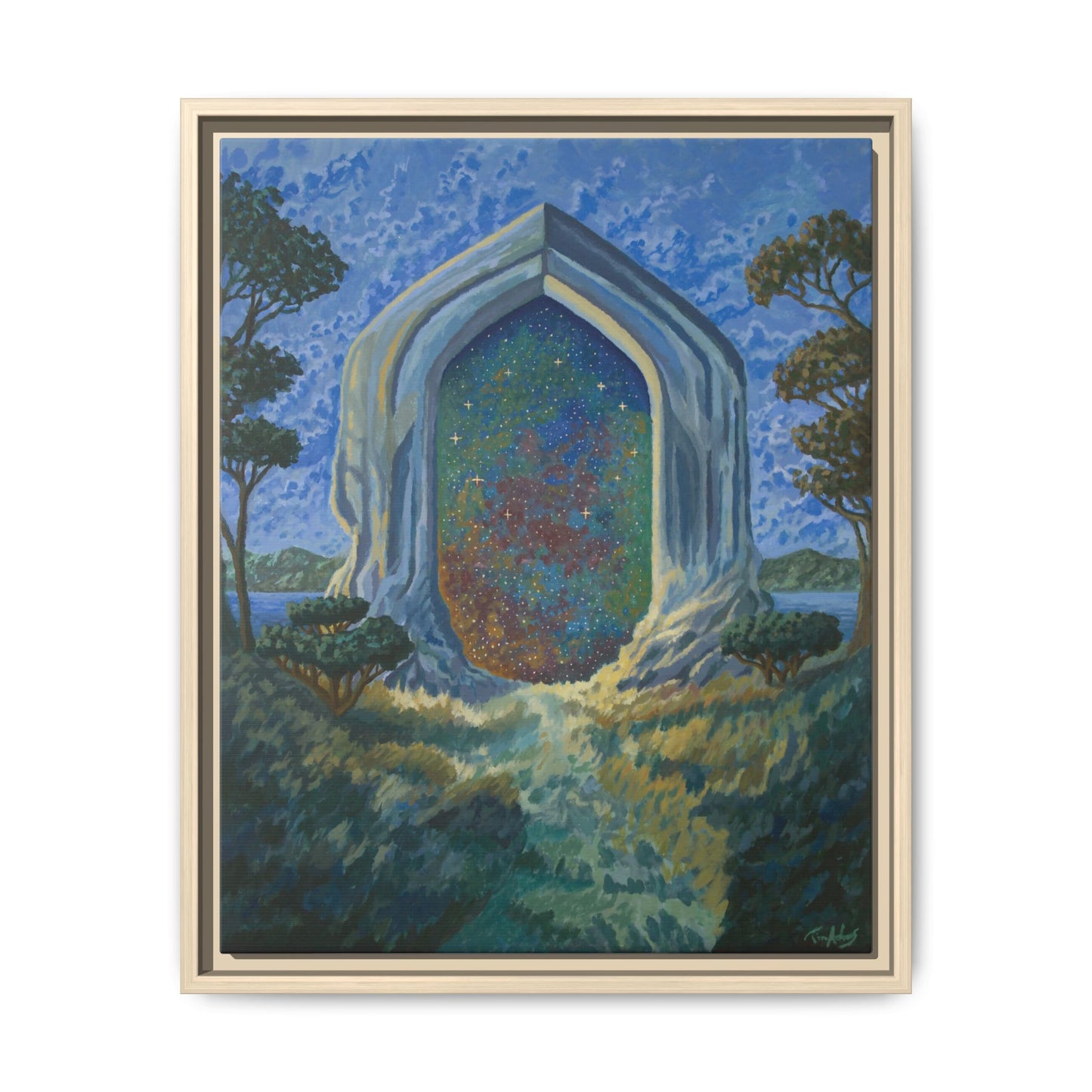 "Divine Portal" Framed canvas