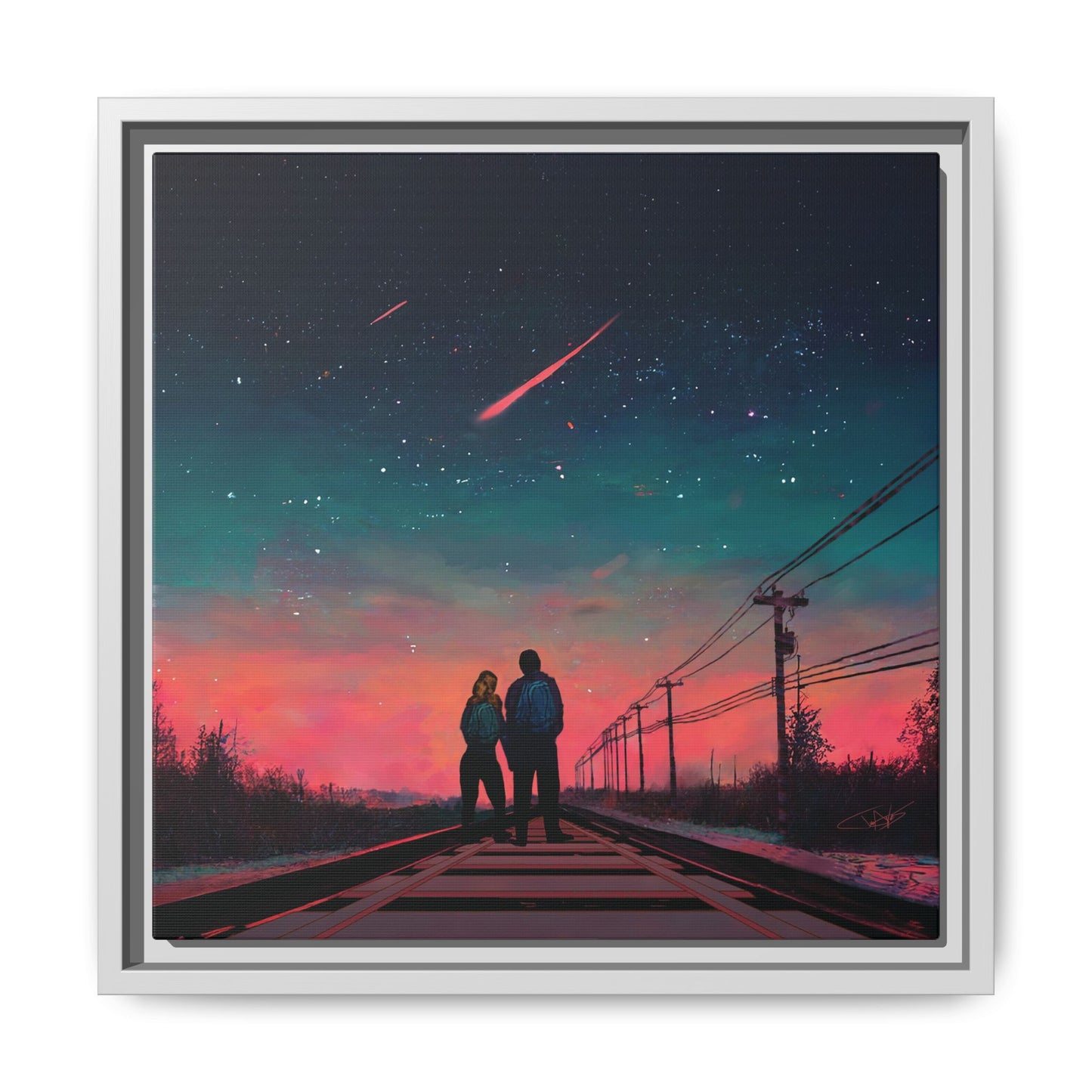 "Time Stood Still" Framed canvas