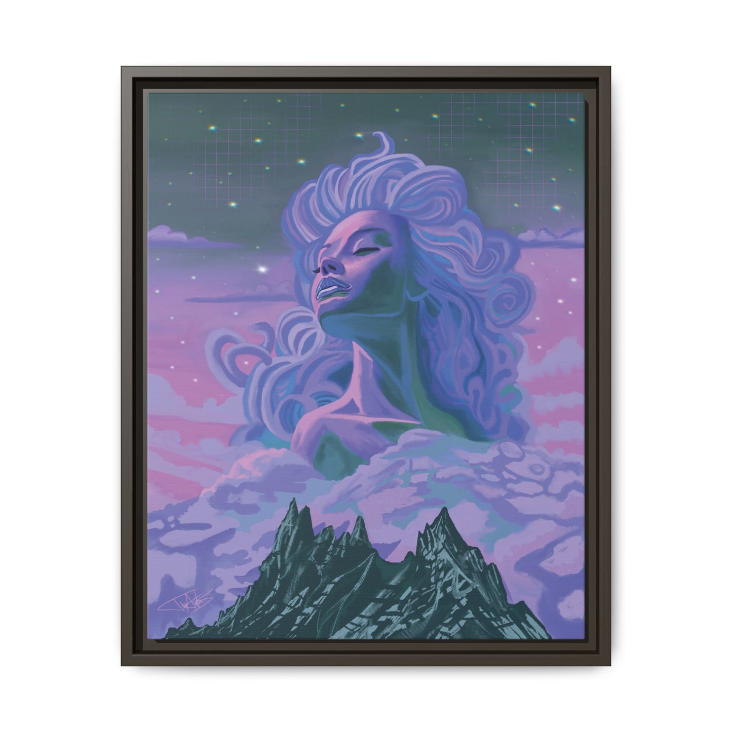 "Nightfall" Framed canvas