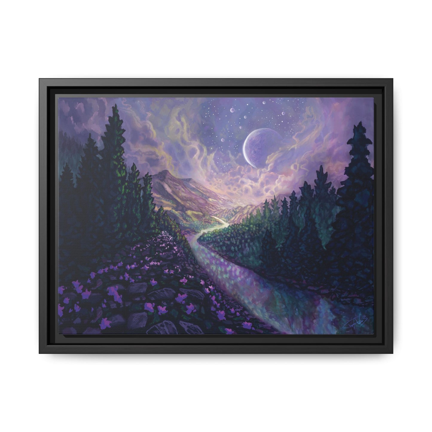 "Stella Nox" Framed canvas