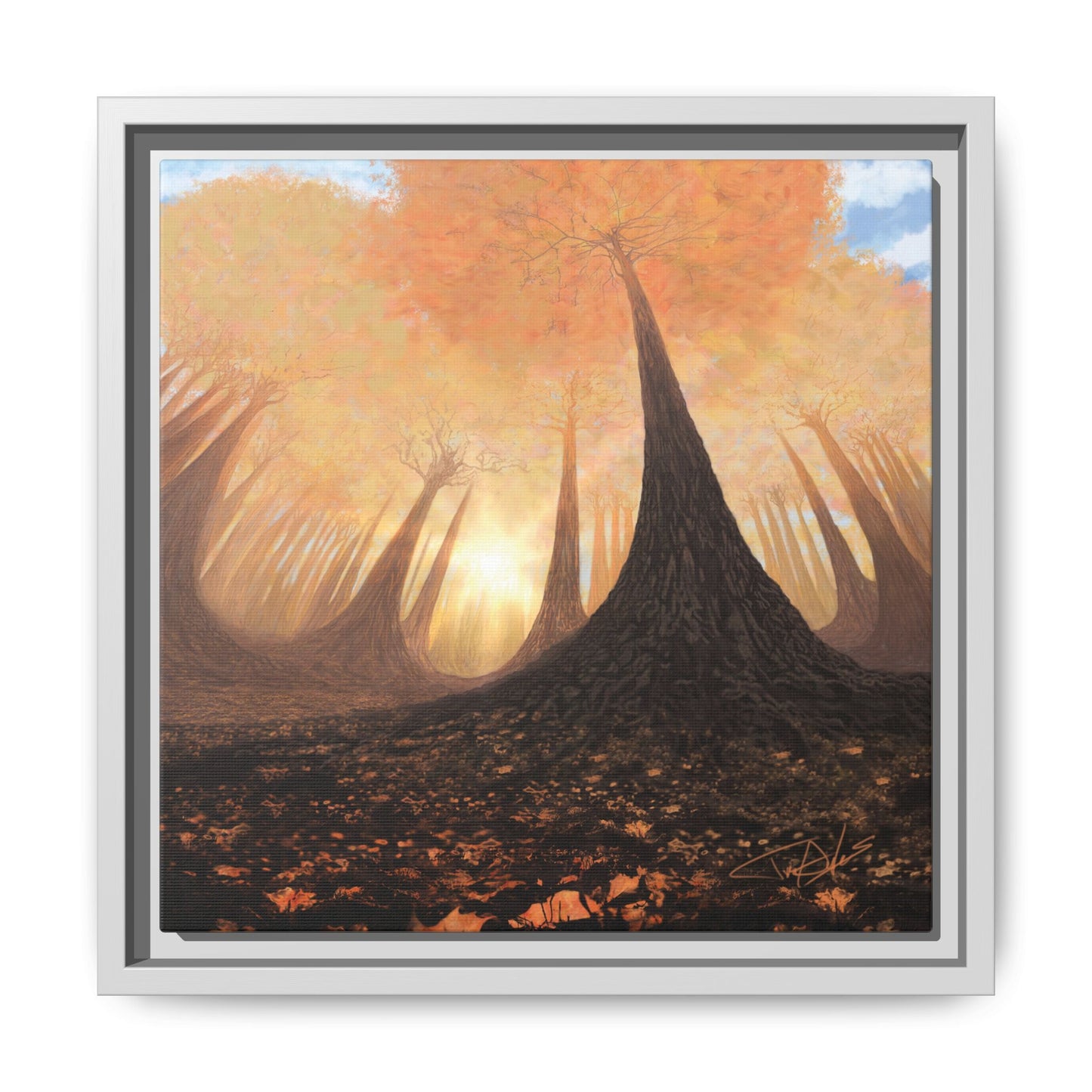 "Fall Painting" Framed canvas