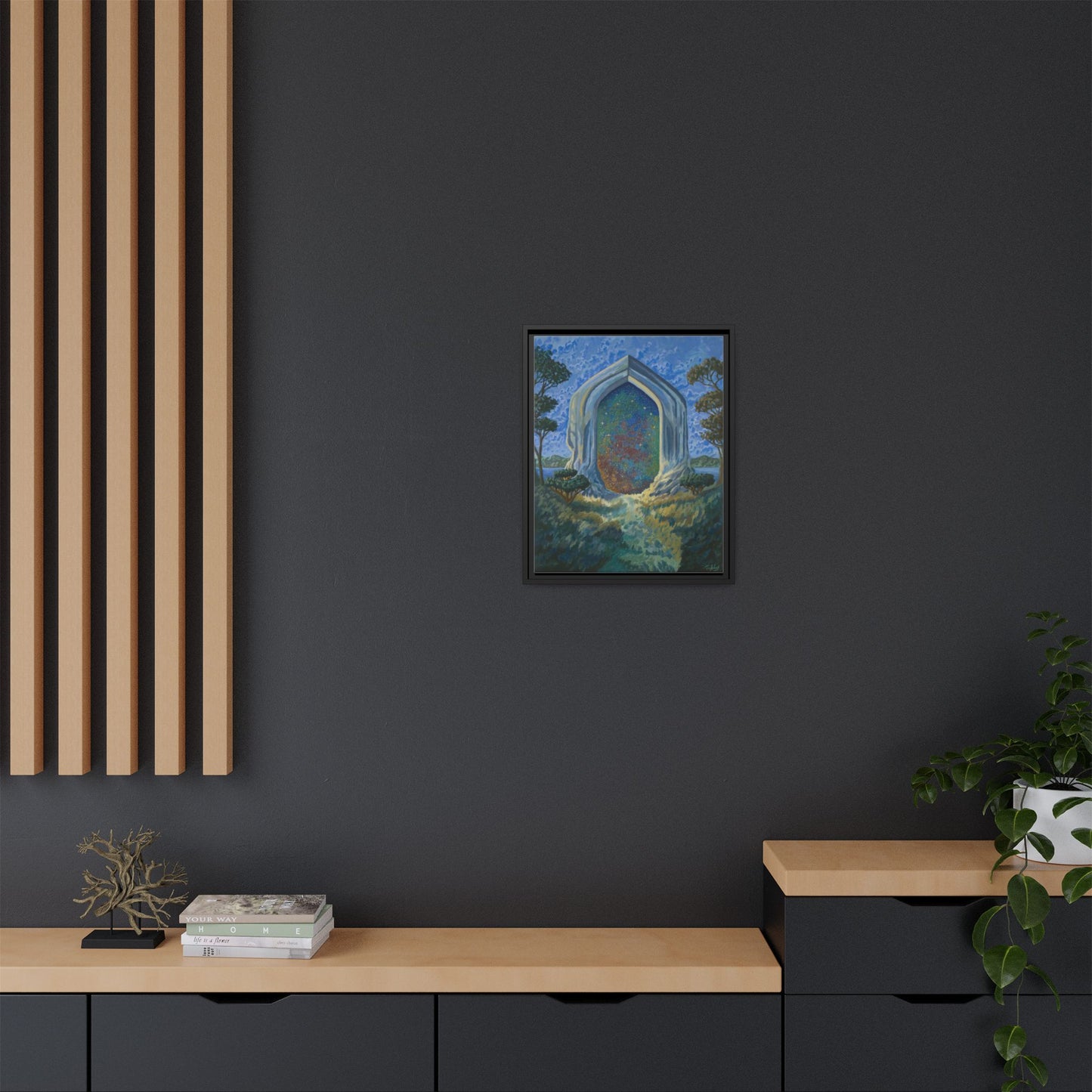 "Divine Portal" Framed canvas